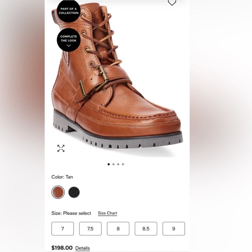 Polo Ralph Lauren Leather Boots (NWT)